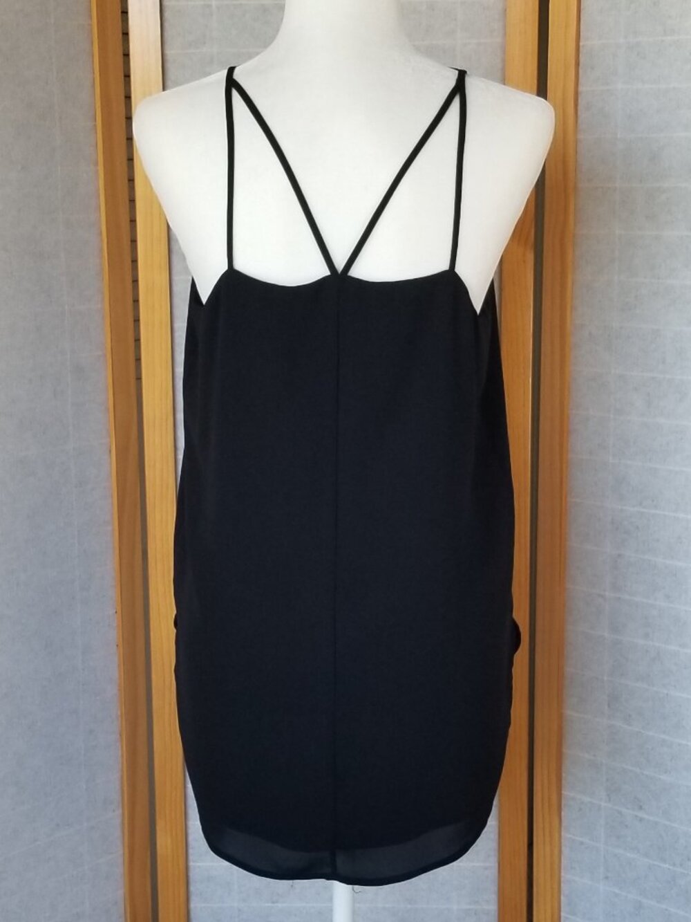 Express Barcelona Cami Tank Top Black Size Medium Strappy Flowing Fit - Picture 9 of 11